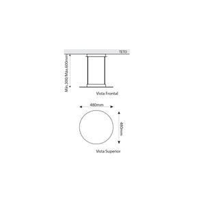 Palla | Plafon LED 38W - Dimerizável